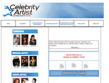 Tablet Screenshot of caentertainment.com